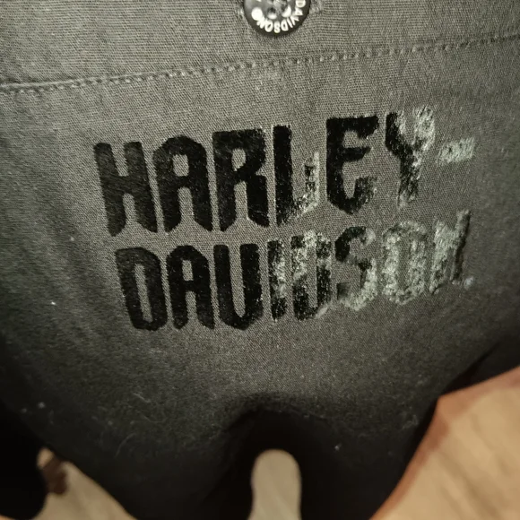Harley-Davidson Black Casual Button Down Shirt - Picture 4 of 5